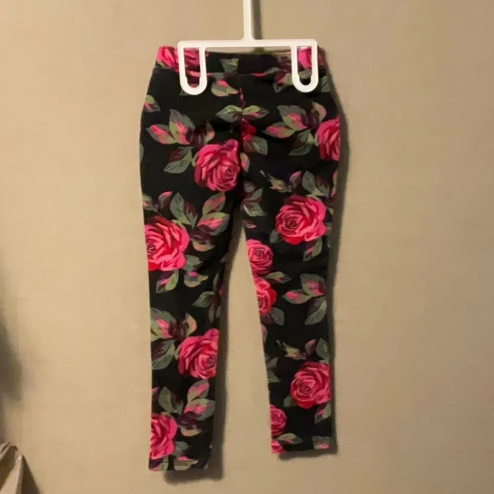 Place Kids Leggings with Pink Floral Design